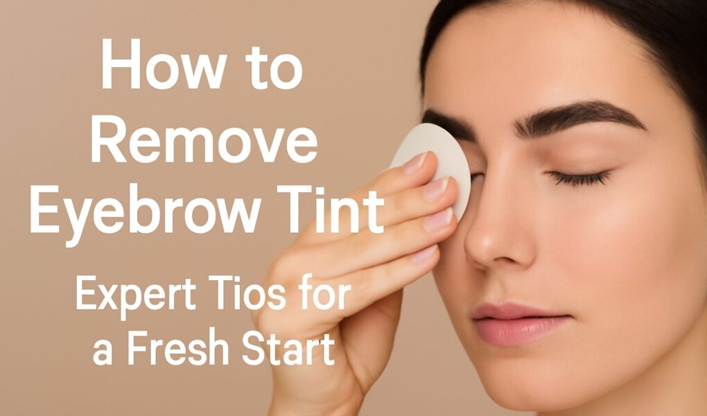 How to Remove Eyebrow Tint