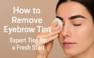 How to Remove Eyebrow Tint