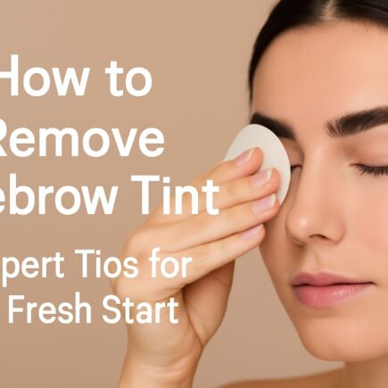 How to Remove Eyebrow Tint